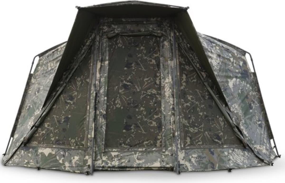Nash Titan T2 Camo Pro 2-Personen-Zelt Camo 193x348x318 cm mit verlängerter Sturmspitze