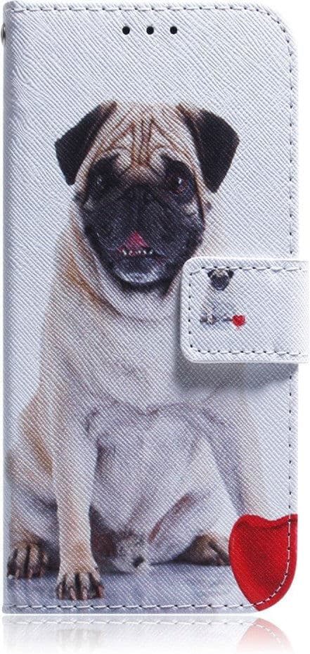 INCOVER Google Pixel 6 Deksel i Kunstskinn med Lommebok og Trykk - Hund