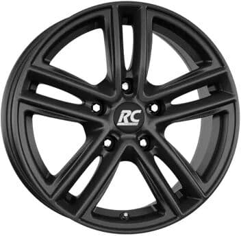 RC Design Rc27 Black Clear Matt 6x16 ET 43 5X112 Alufelge Schwarz