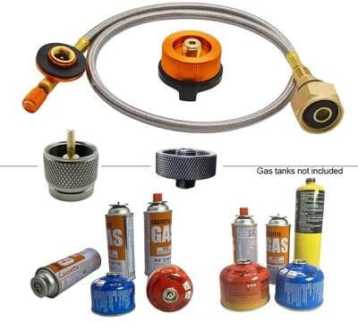 Inspire Daily Merch Portable Camping Gas Refill Adapter, Propane Tank Converter Valve For Outdoor Stove Fuel Transfer metal Adapter B