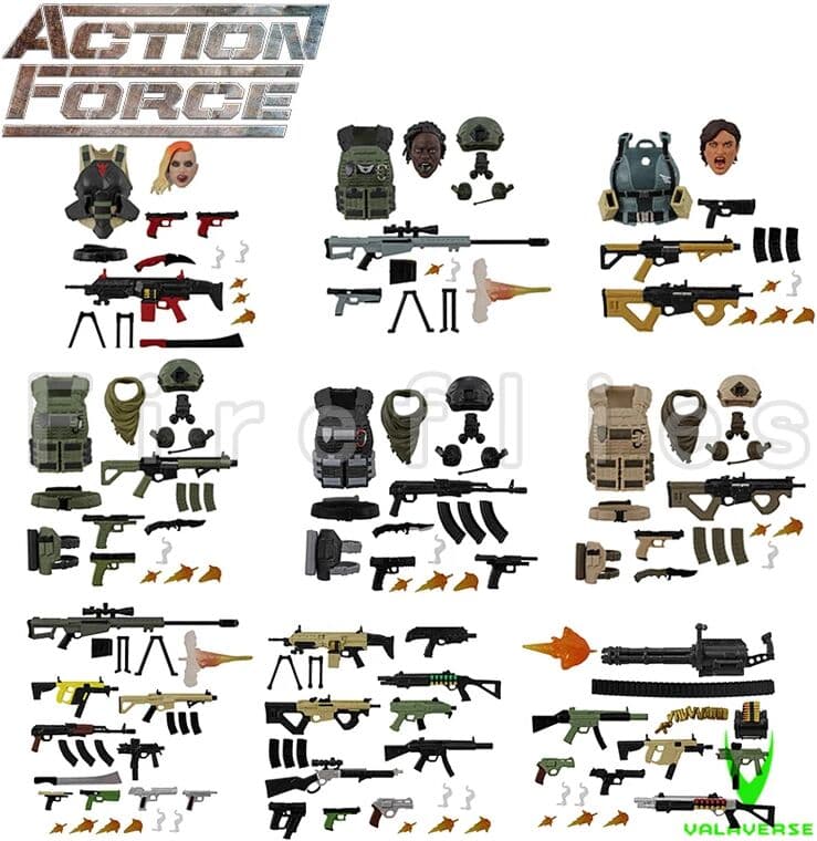NONE 6inches VALAVERSE Action Figure Action Force Wave 3.1 Anime Collection Movie Model For Gift