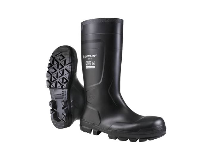 Stiefel DUNLOP Work-It Gr. 48, schwarz, 48, Obermaterial: 100% PVC PVC., Schuhe, Stiefel