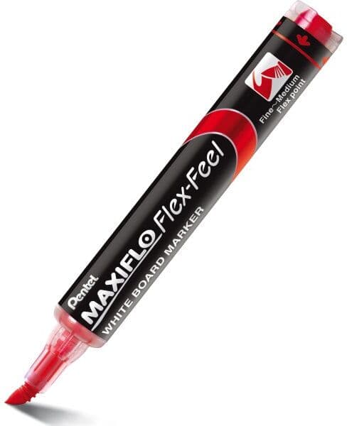 Pentel Maxiflo Flex Whiteboard Marker   Rød