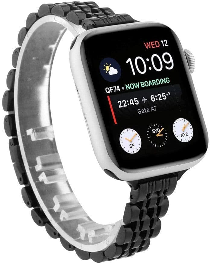 INCOVER Apple Watch (38/40/SE/41/42mm) Stainless Steel Urrem - Sort