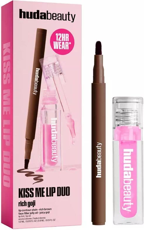 Huda Beauty - Kiss Me Lip Duo Rich Goji - Set für die Lippen, Set
