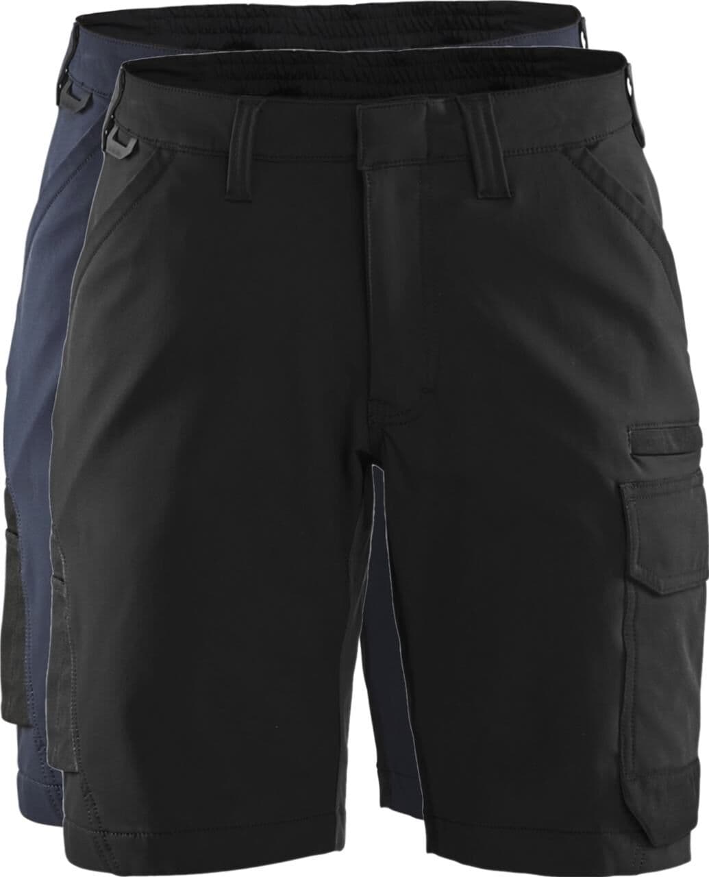 Blåkläder 7123 Dame Service Shorts 4-Vejs Stretch / Dame Service Shorts 4-Vejs Stretch - C34 - Mørk Marineblå/sort