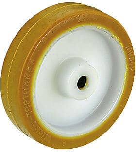 Polyurethan-Reifen auf Polyamid-Felge, Rollenlager, Rad-Ø x Breite 100 x 35 mm Wicke