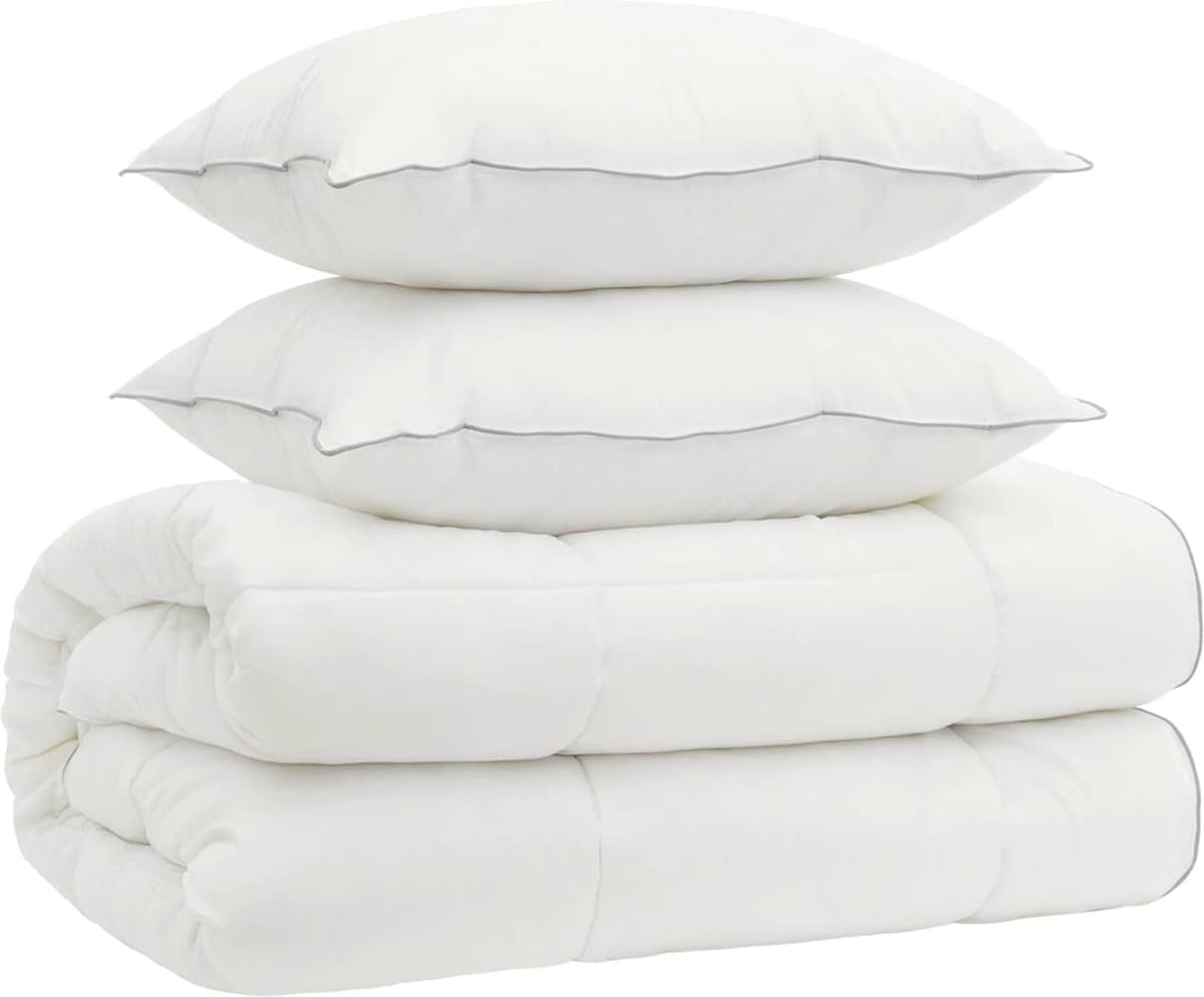 vidaXL Ensemble de couette et d'oreiller 3 pc 200x240 cm 4 saisons