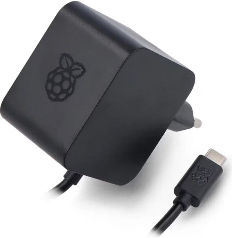 Raspberry Fuente De Alimentacion Cargador Pi 5 Usb C 27 W Color Negro Talla Única Unisex