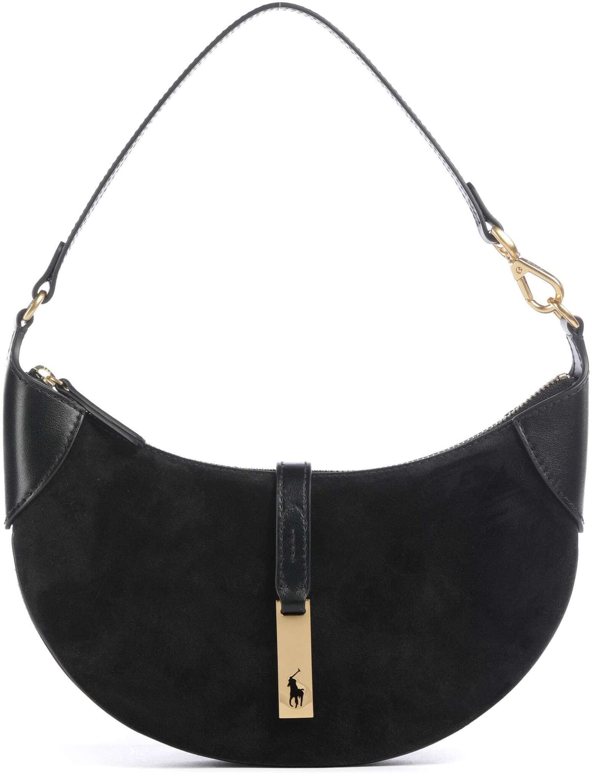 Polo Ralph Lauren ID Collection Small   Leather Shoulder bag   black