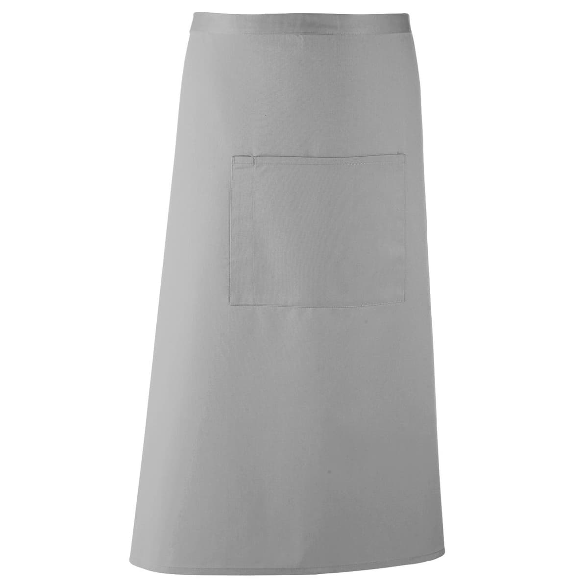Premier Unisex Kleuren Barschort / Werkkleding (Lange Continentale Stijl) (Pakket van 2) (Zilver)