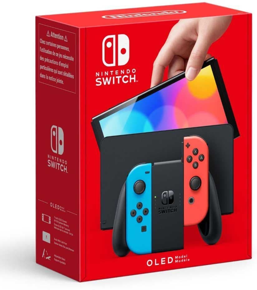 Nintendo Switch Oled Pelikonsoli Neon (Käytetty)