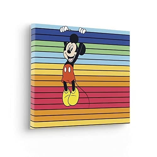 Komar Keilrahmenbild Mickey Band of Color, Multicolour, B: 30 cm, H: 40 cm