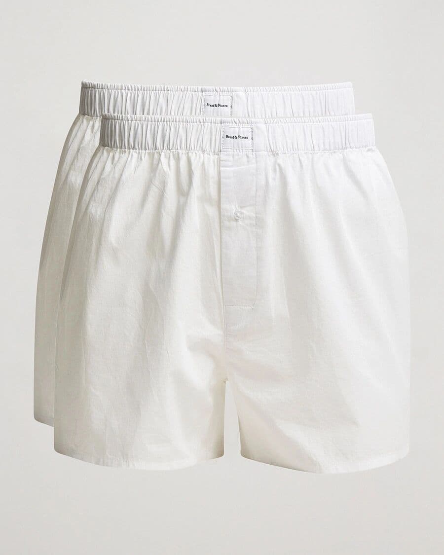Bread & Boxers 2-Pack Boxer Shorts White