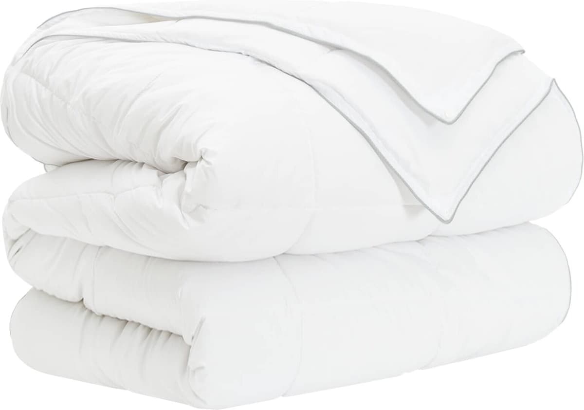 vidaXL Ensemble de Duvet 3 pc 200 x 220 cm Toutes saisons Bambou Blanc