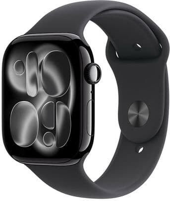 Apple Watch Series 11 GPS + Cellular 46mm Cassa Alluminio Jet Black con Sport Band Nero - M/L