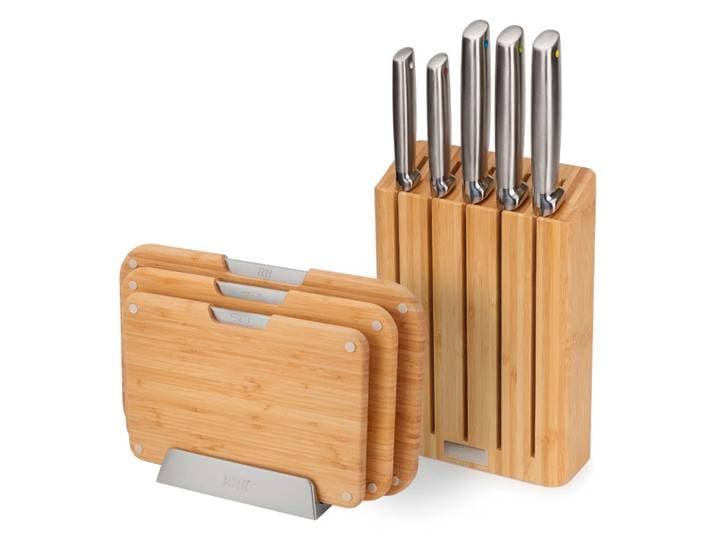 Joseph Joseph Schneidebretter und Messerblock - silber