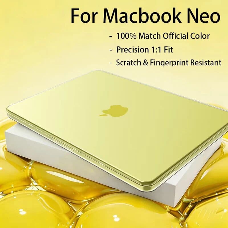 Aiwskcover Laptop Case For MacBook Neo Case 13 inch 2026 100% Match Official Color Plastic Matte Hard Shell Case for A3404