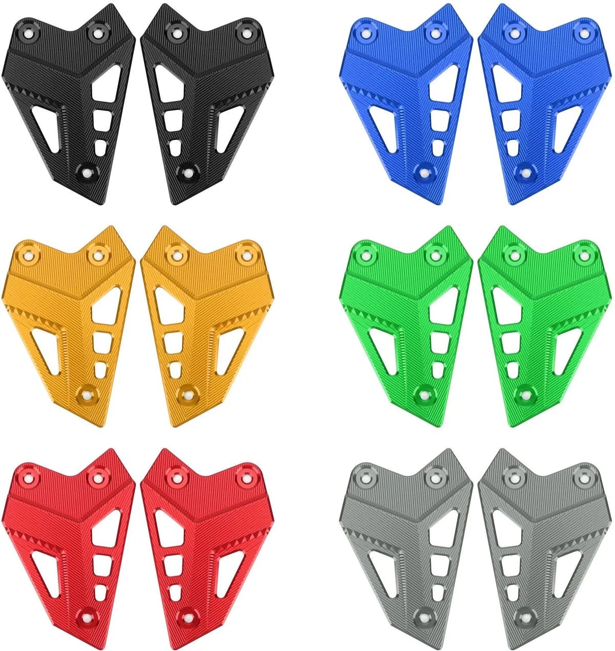 Artudatech CNC Aluminum Heel Guards Rearset Plates Fit for Kawasaki Z900 ZR900 2017-2021