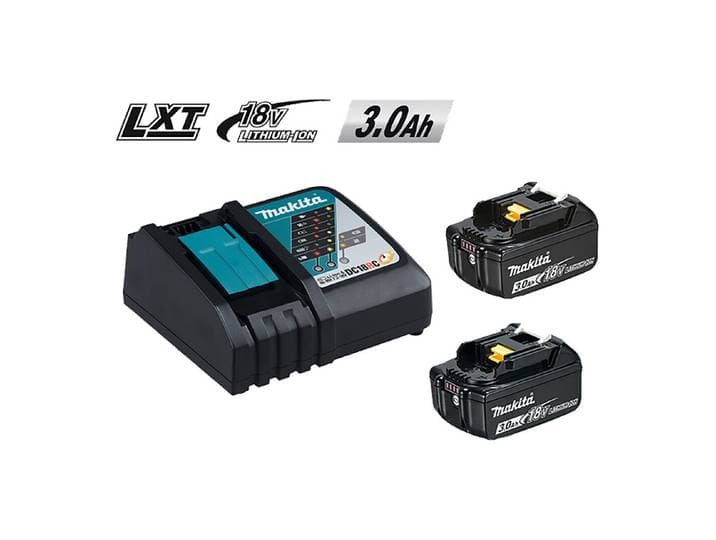 Makita Akku-Starter-Kit Dc18Rc mit 2 Akkus 18 V 3 Ah