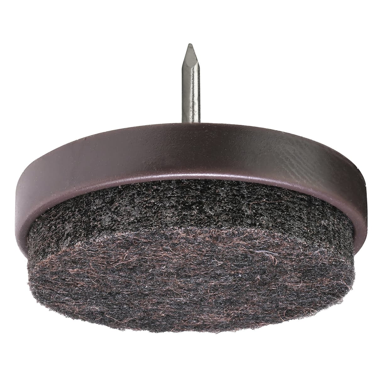 Tecnomat SOTTOPIEDE CON CHIODO Ø 28 mm FELTRO MARRONE 8 PEZZI