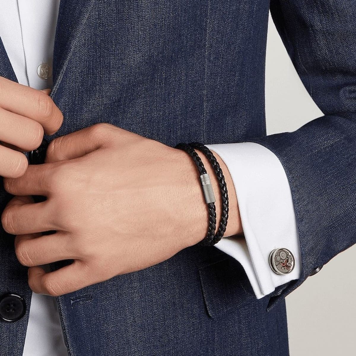 TATEOSSIAN Butoni Slim Skeleton Gear Cufflinks