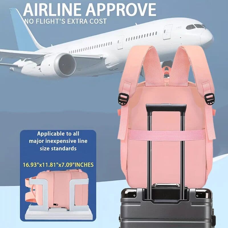 NONE Everyday Versatile Water-resistant Laptop Backpack Trendy Unisex Design, Side Pockets for Water Bottle and Small Accessories