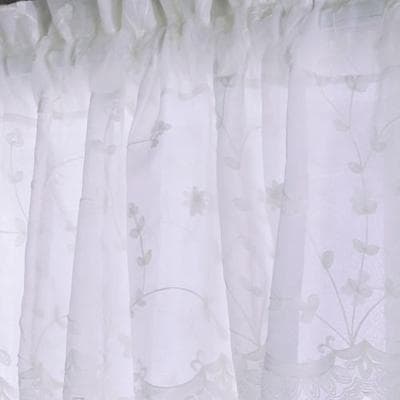 Commonwealth Home Fashion, Inc Nataliyah Sheer Tailored Curtain Panel, 52 x 63, White