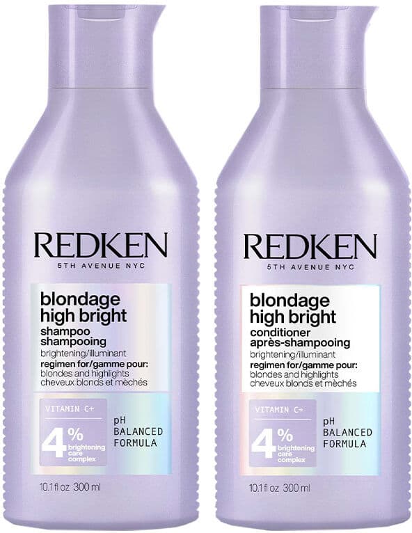 Redken Blondage High Bright Shampoo 300ml and Conditioner 300ml Duo