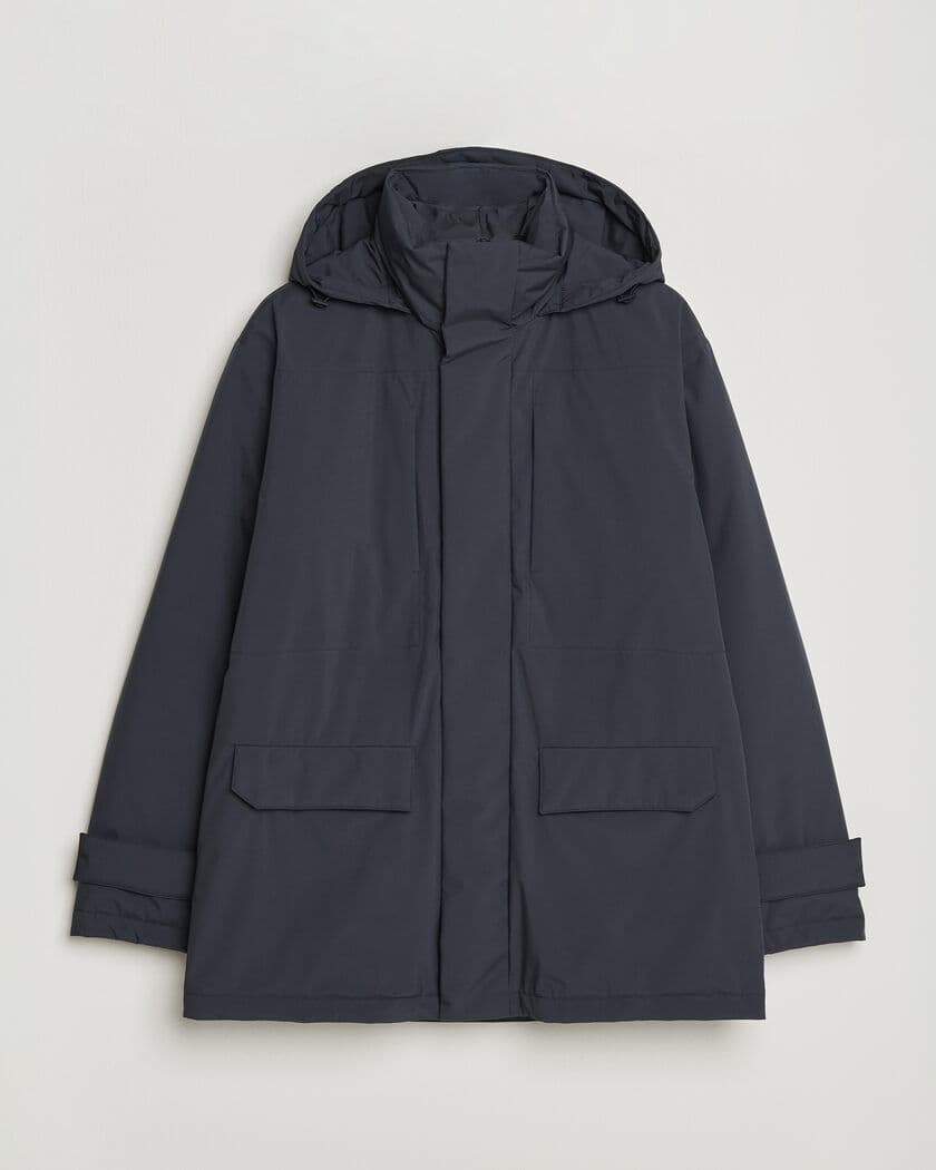Herno Waterproof Down Coat Navy men 52 Blå