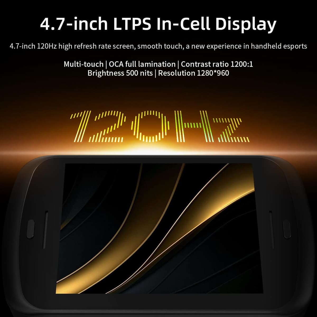 Selius Draagbare Gameconsole Zwart - 4,7 Inch LTPS Touchscreen - 128 GB Opslag