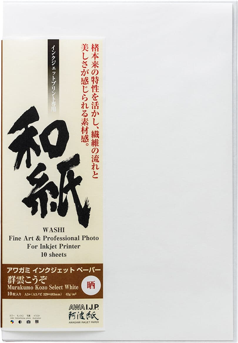 Awagami Murakumo Kozo White – A4 (20 Ark)