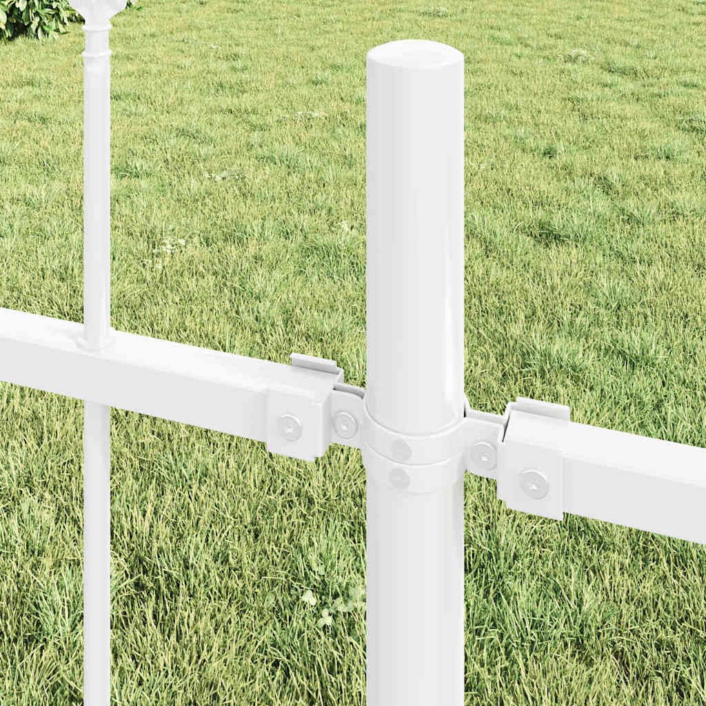 vidaXL Clôture de jardin WOERDEN 4 pc 6,8 x 0,8 m Blanc