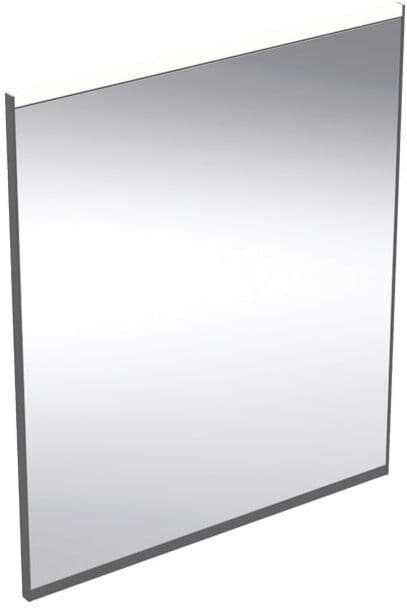 Geberit Option Plus Square Lichtspiegel 502781141 60 x 70 cm, schwarz matt/Aluminium eloxiert, direkte-/indirekte Beleuchtung