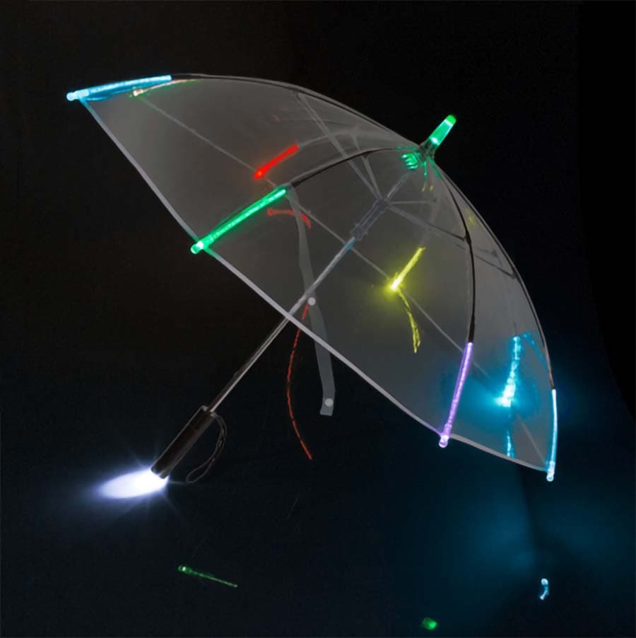LED Paraply Transparent 85cm