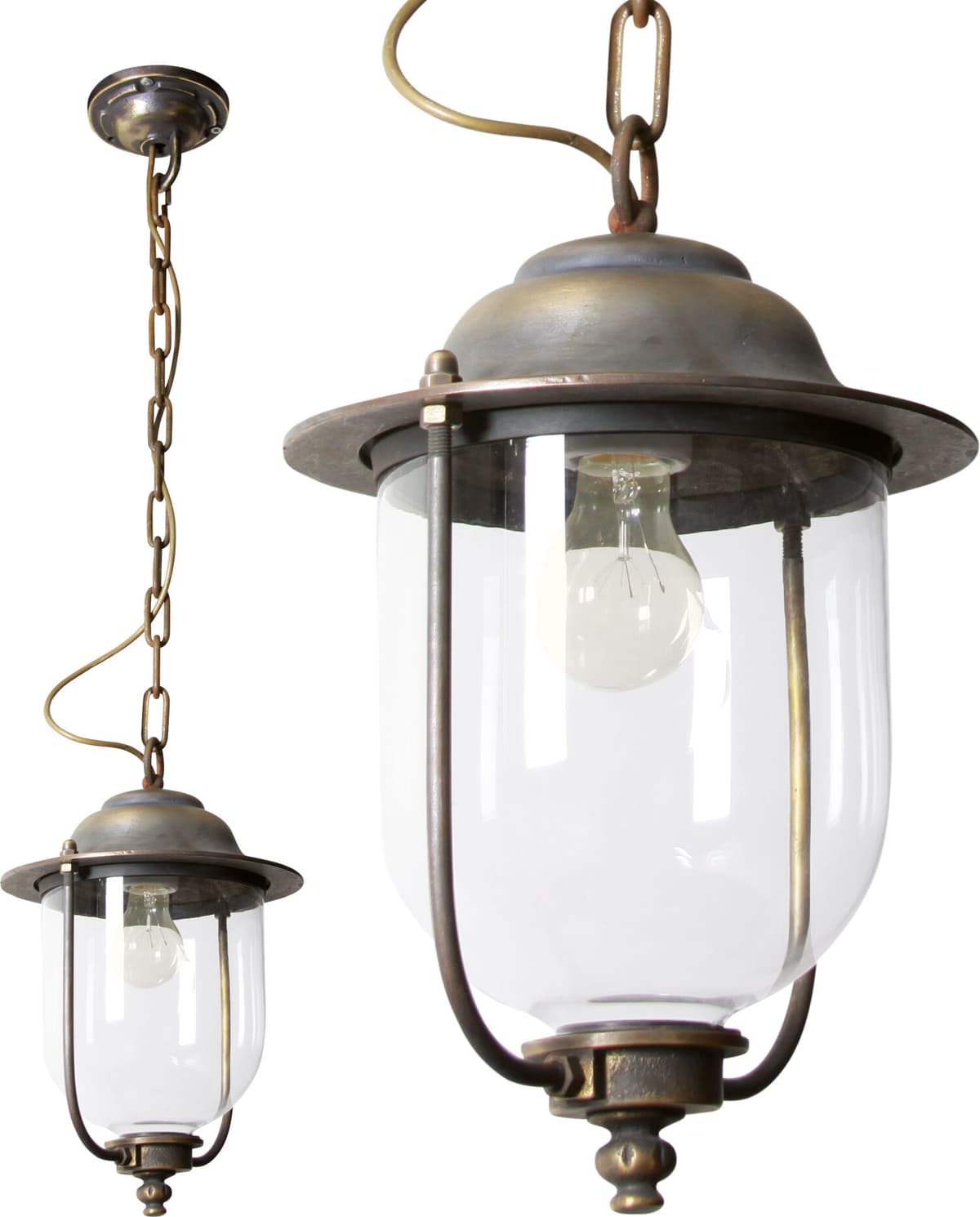 KS Verlichting Verandalamp Brons Lindau XL