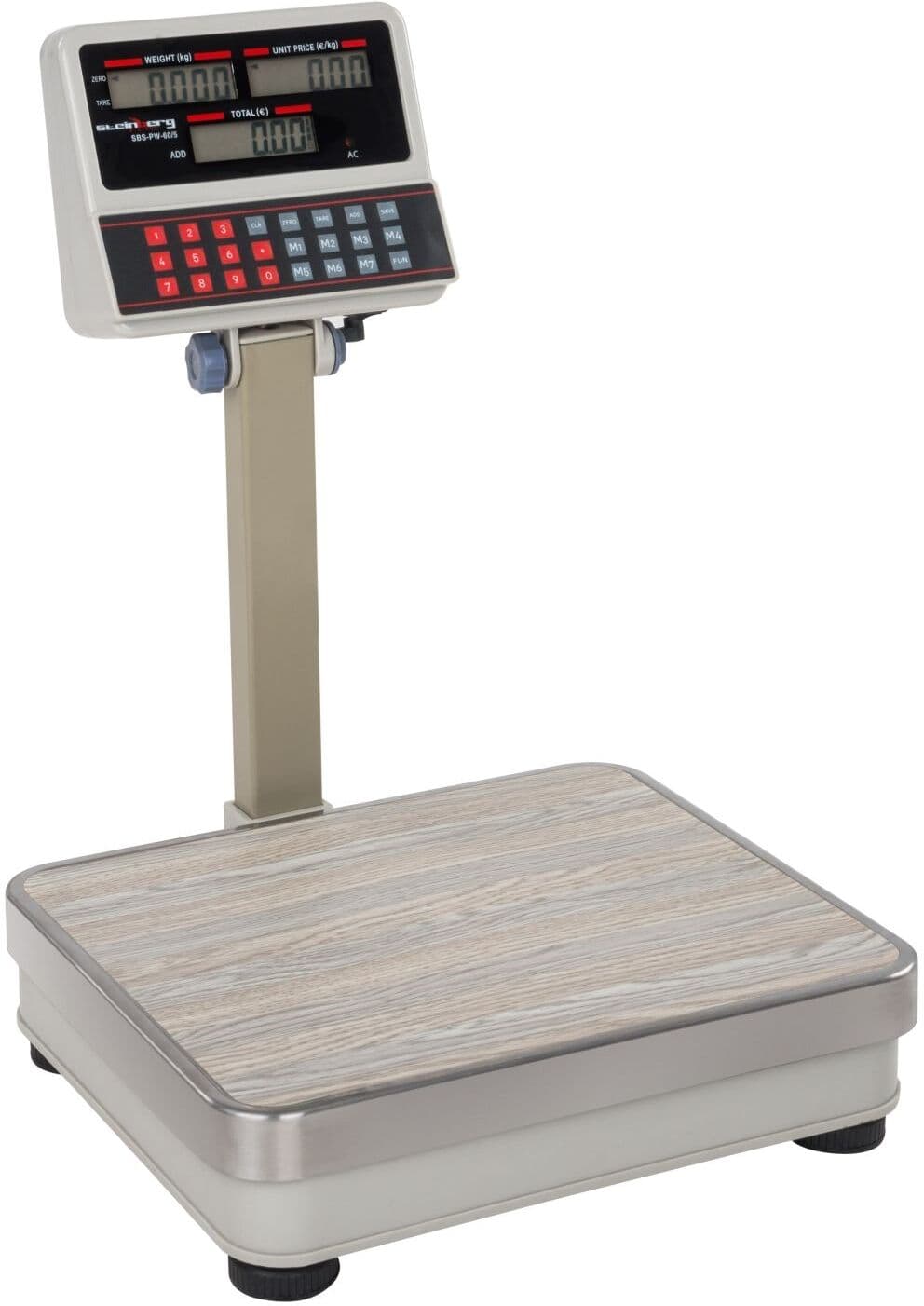 Steinberg Systems Cântar de control - 100 kg / 10 g - 30 x 35 cm - 6 display LCD inalt SBS-PW-100/10
