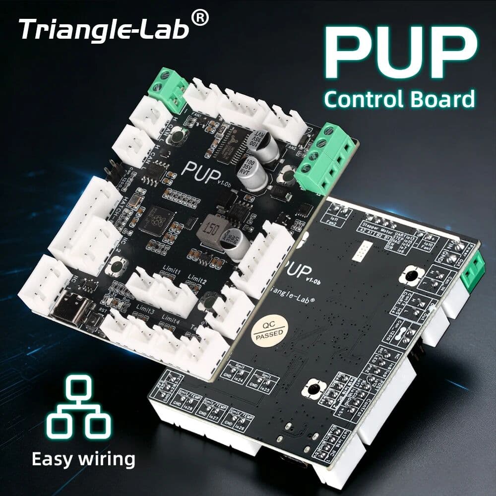 Trianglelab PUP for EMU MMU Control Board for BoxTurtle Lane Expansion Easy Wiring , with Type-C Interface