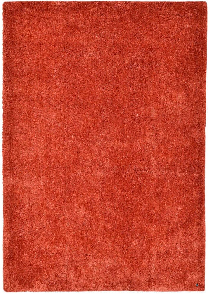 Tom Tailor Hand Tufted Shaggy Area Rug Orange Rectangle 140 x 200cm