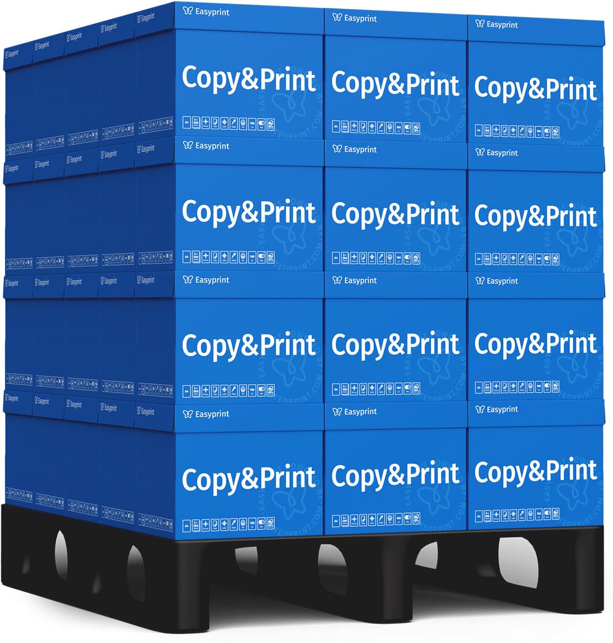 Easyprint Druckerpapier Kopierpapier 150000 Blatt 60 x 2500 A4 Premium Hochweiß CIE 160 Testsieger PEFC zertifiziert
