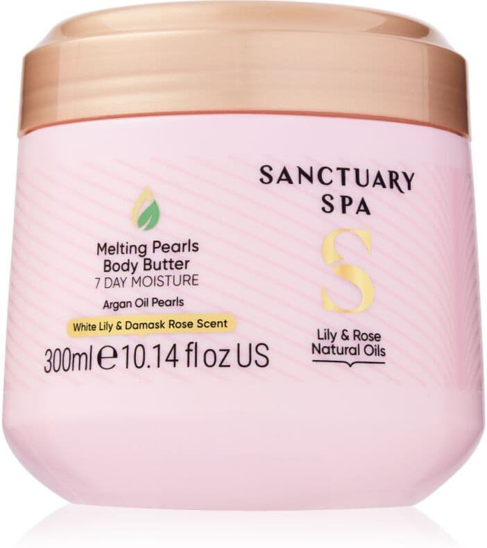 Sanctuary Spa Lily & Rose Natural Oils Εντατικό ενυδατικό βούτυρο σώματος 300 ml