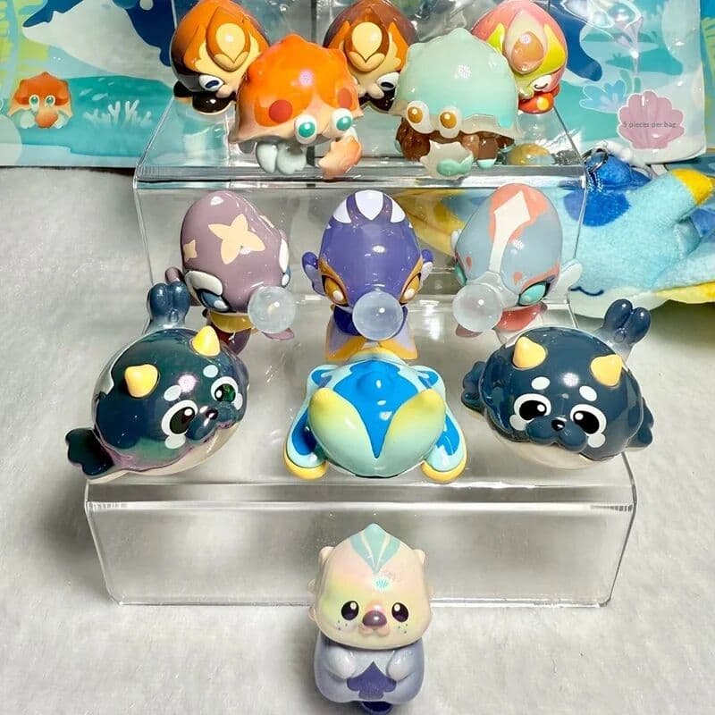 NONE Suplay Mini Blind Bag Genshin Impact Yuanhai Series Fantasy Creature Figurine Ornament Anime Merchandise Gift For Collectors