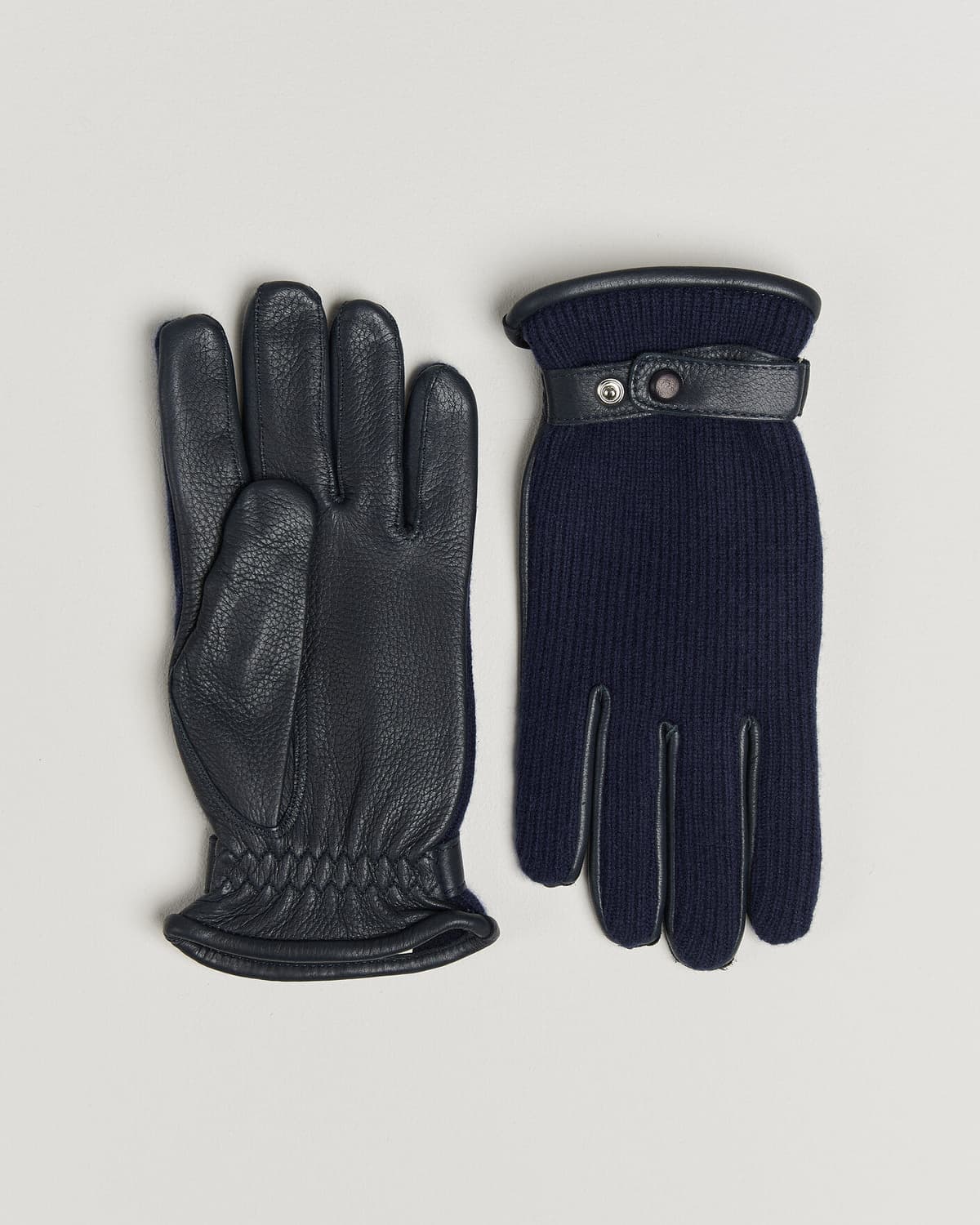 Hestra Christopher Cashmere/Elkskin Glove  Navy men 9,5 Blå