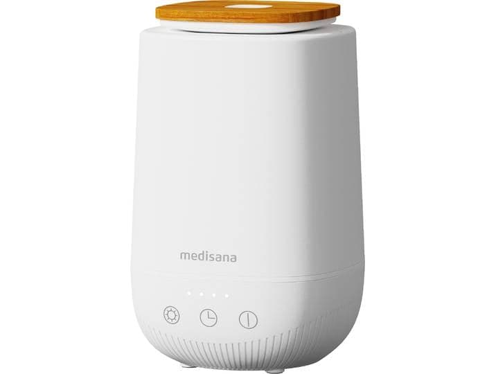 Diffuser MEDISANA AD 650 , weiss (weiß), B:110cm H:178cm T:110cm, Luftbefeuchter, Diffuser, 0,2 l Tank, Timer-Funktion, LED-Anzeige, 6 Farben, Ultraschalltechn.