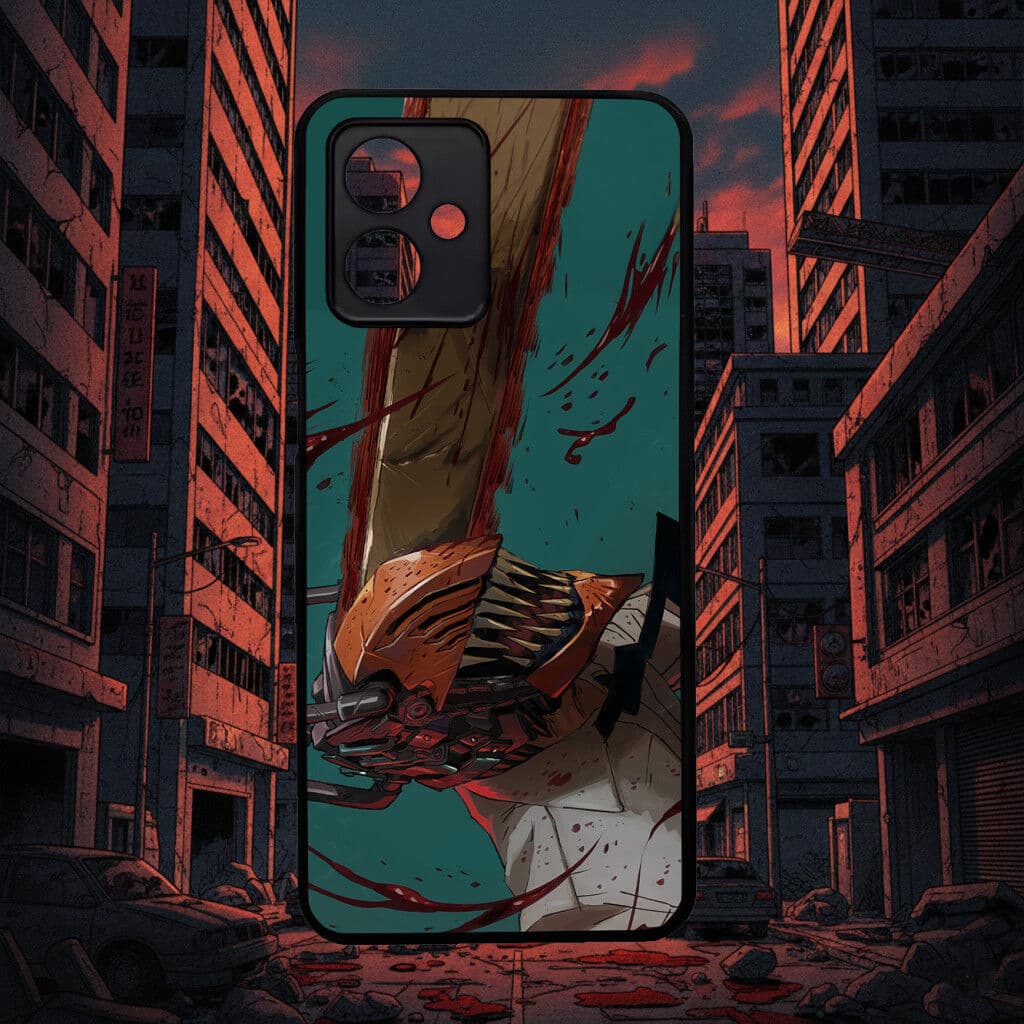 Huawei Chainsaw Man - Saw Head Close Up - Egyéb tok