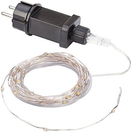 LED-Micro-Lichterkette mit Trafo für den Außenbereich, 180 LEDs
