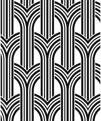 NextWall Geometric Arches Peel and Stick Wallpaper