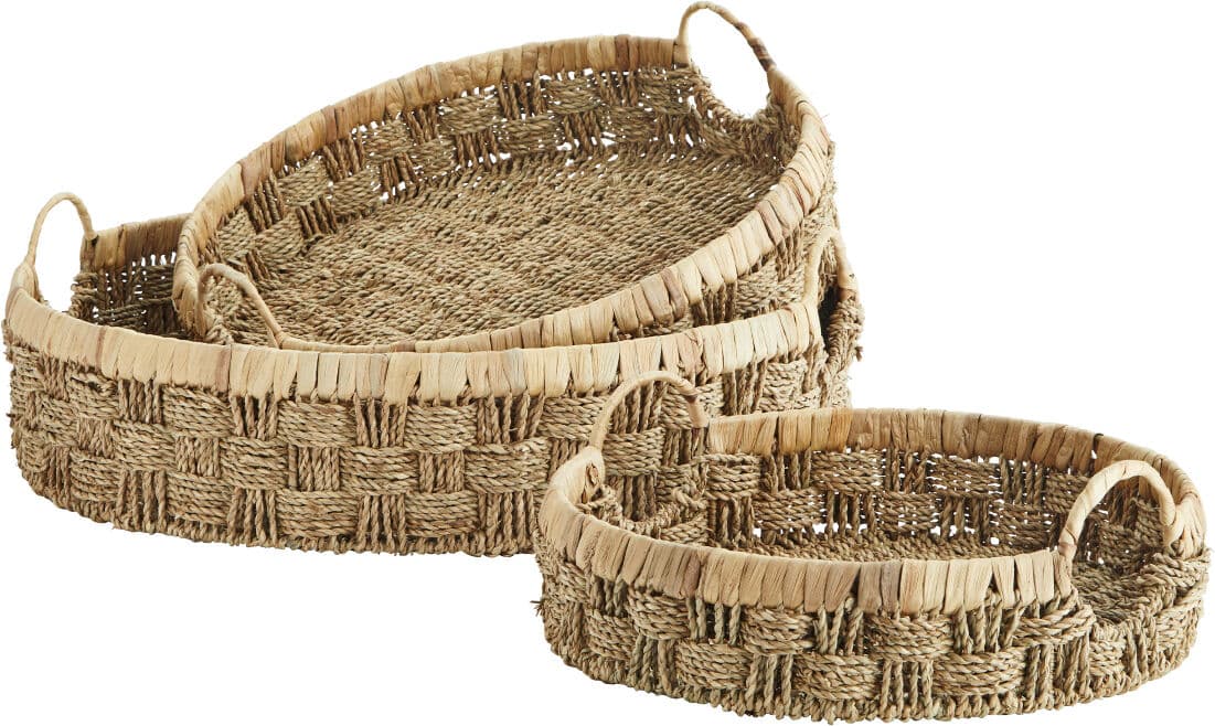 Madam Stoltz Bricka 3-Set Natur