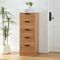 Kommode Varkaus 90x70x40 cm Eichenoptik [en.casa]