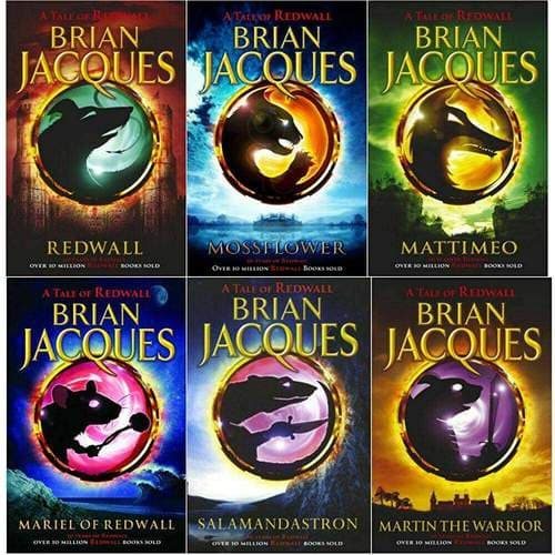 Red Fox Redwall Series Books 1–6 6 Books Collection Set by Brian Jacques – Redwall, Mossflower, Mattimeo & Classic Fantasy Collection
